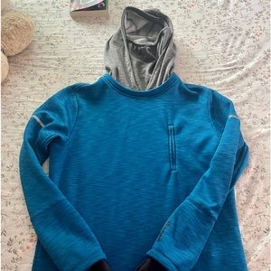 Adidas pull over sweatshirt with hoodie